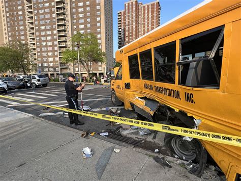 bus hits school bus